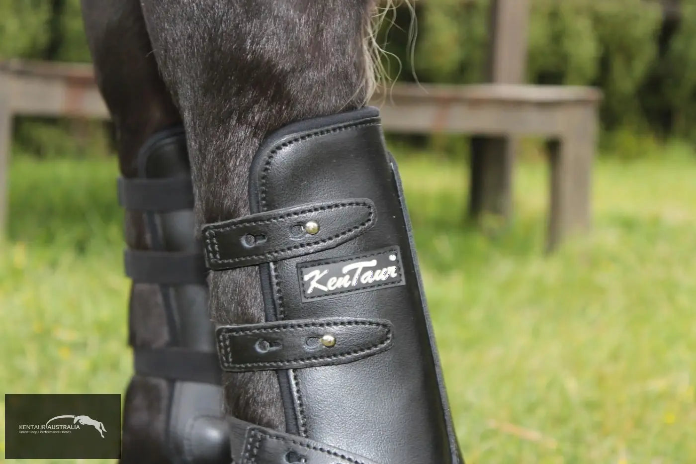 Kentaur Oxford Leather Front Boots Black / Full Jumping Boots