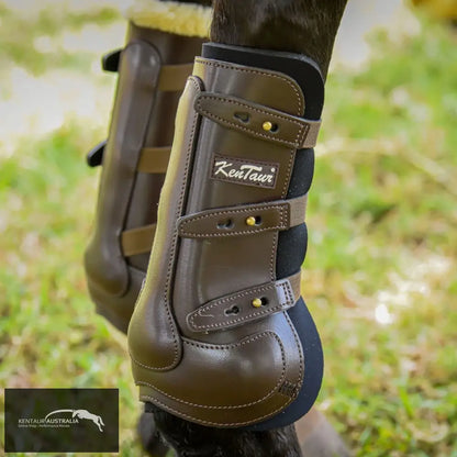 Kentaur ’Oxford’ Leather Front Boots Tabacco / Full Jumping Boots