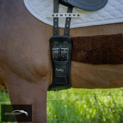 Kentaur Padova Extra Soft Dressage Girth - an anatomically shaped leather dressage girth with the softest padding, ideal for sensitive horses.