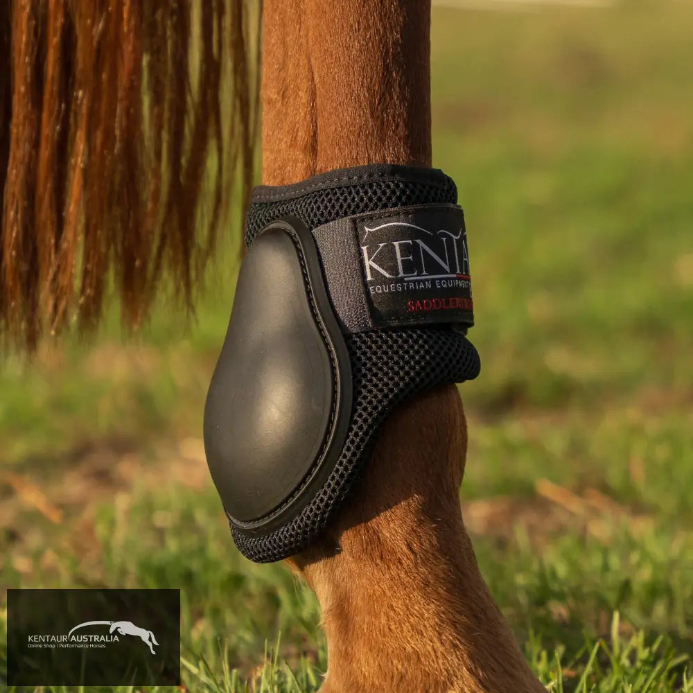 Kentaur ‘Profi Air’ Hind Jumping Boots - Black / One size fits cob + full - Jumping Boots