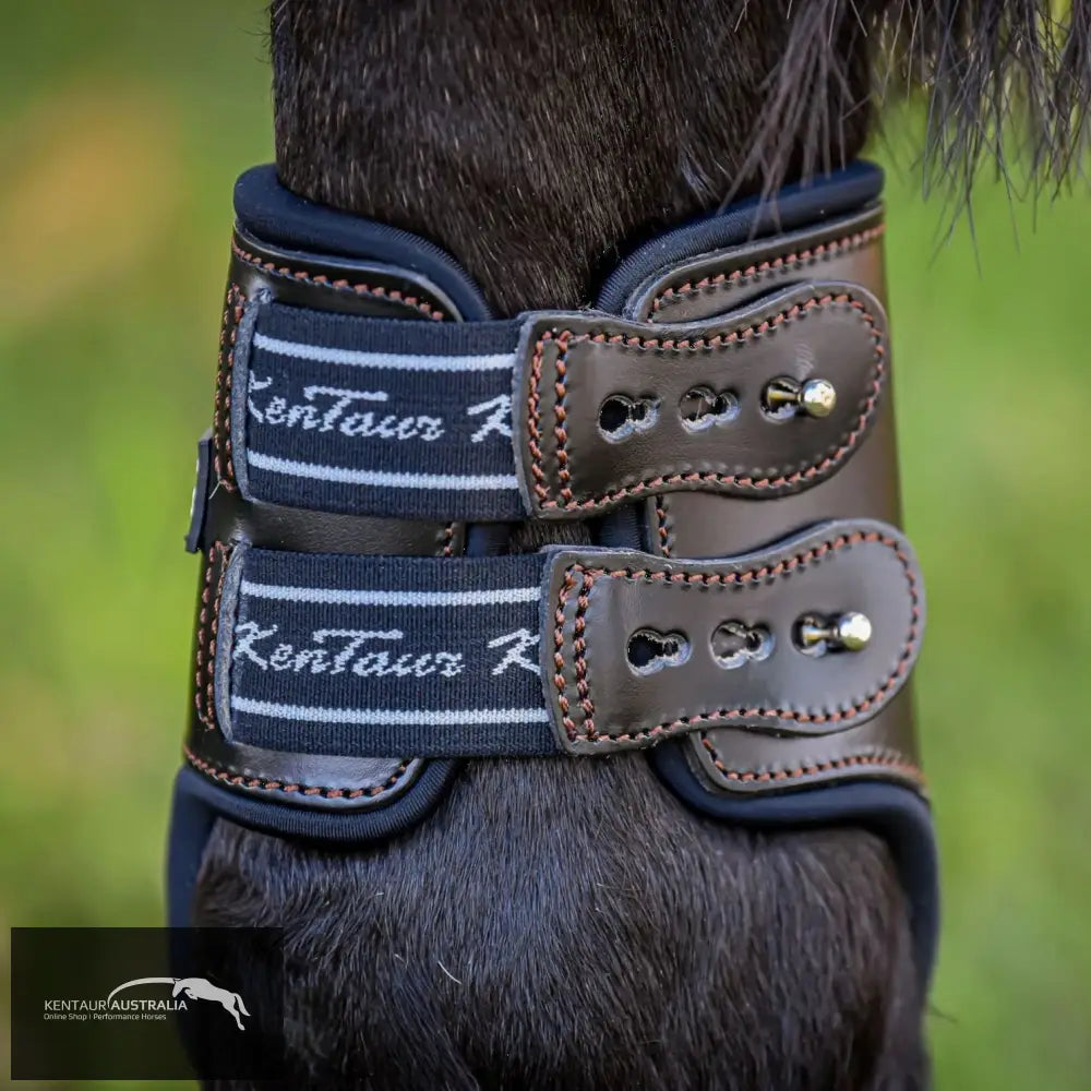 Kentaur ‘Roma’ Leather Hind Boots Black / Full Jumping Boots
