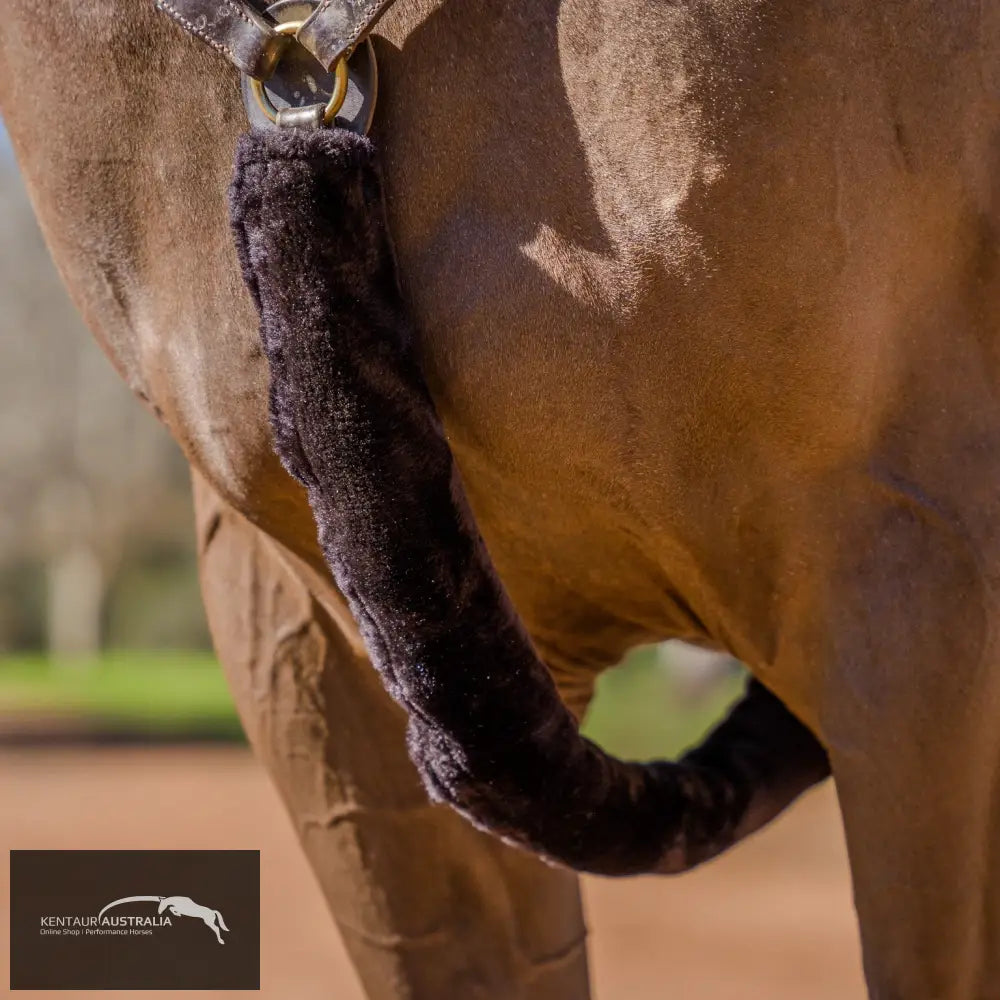 Kentaur Sheepskin Breastplate Cover - Black - Other Accessories