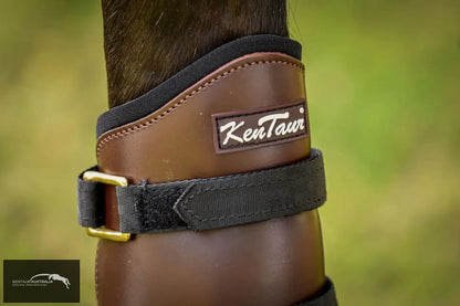 Kentaur Tall Leather Hind Pinch Boots Dark Brown / Full Training Jumping Boots