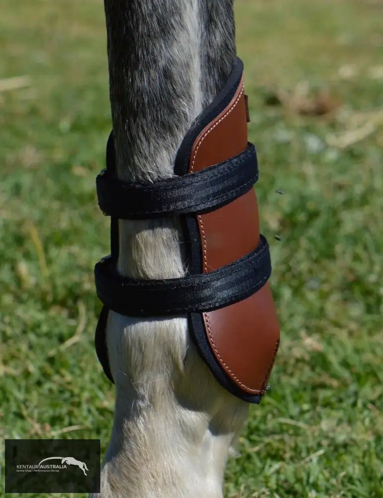Kentaur Tall Leather Hind Pinch Boots Tobacco / Full Training Jumping