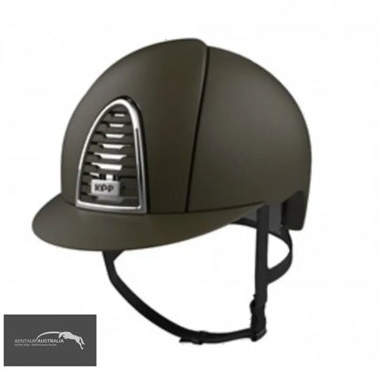 KEP ’Cromo 2.0 Textile’ Helmet Military Green / Chrome frame &amp; sub grid / Medium Shell (51-58) Helmet