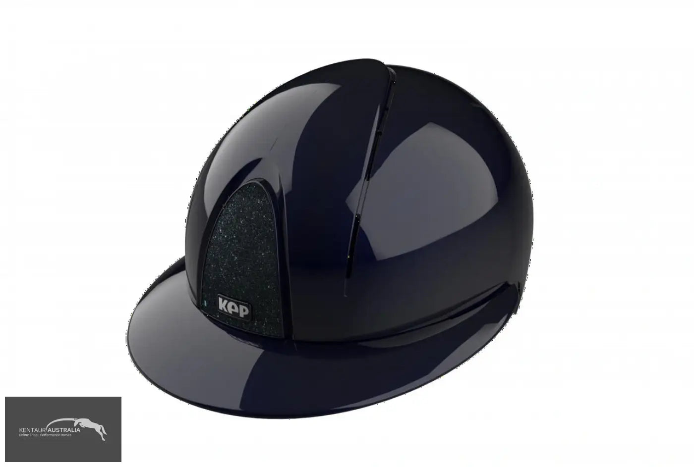 KEP ’Smart Nova’ Polo Visor Helmet - Metal Polish - Metal Polish Blue Star / Matching / Medium Shell (51-58) - Kep