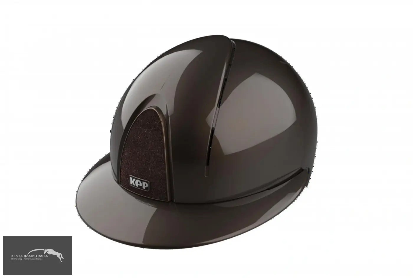 KEP ’Smart Nova’ Polo Visor Helmet - Metal Polish - Metal Polish Brown Star / Matching / Medium Shell (51-58) - Kep