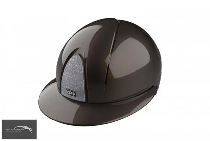 KEP ’Smart Nova’ Polo Visor Helmet - Metal Polish - Metal Polish Brown Star Silver / Matching / Medium Shell (51-58)