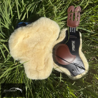 NON FEI APPROVED HIND BOOTS - Roma Sheepskin/ Black Brown/ Pony - Jumping Boots