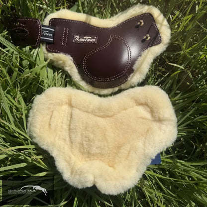 NON FEI APPROVED HIND BOOTS - Roma Sheepskin/ Brown/ Pony - Jumping Boots