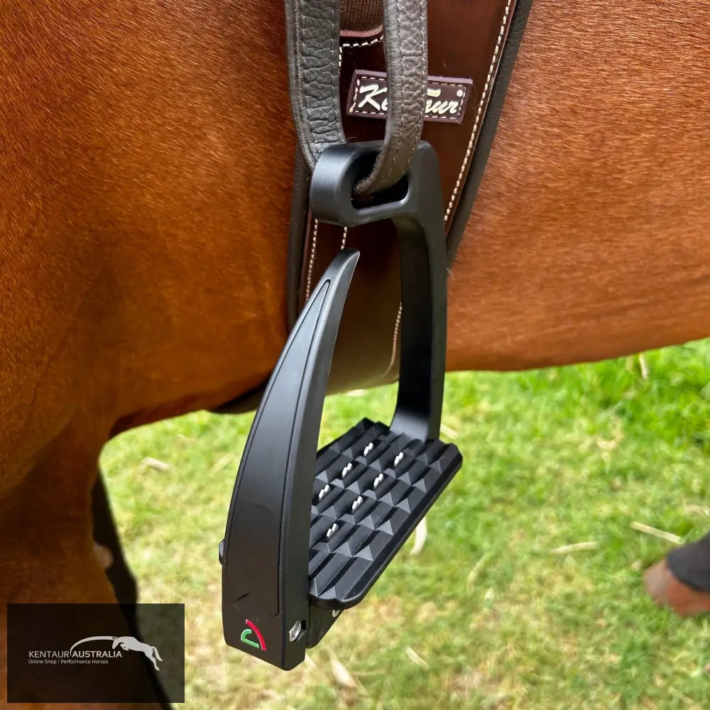 Safe Riding S-Light Stirrups - Jet Black / Black Onyx - Saddle Accessories