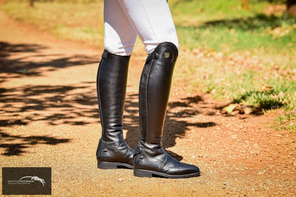 Tucci ’Marilyn Punched Leather (Top)’ Long Boot Black / 39 / G Footwear