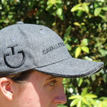 Load image into Gallery viewer, Cavalleria Toscana ’CT Wool’ Baseball Cap Charcoal Grey (8989) Rider Accessories