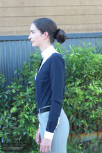 Load image into Gallery viewer, Cavalleria Toscana ’Jersey w/ Poplin Bib L/S’ Womens Competition Shirt Competition Shirt