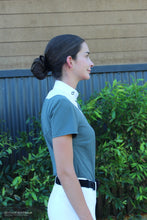 Load image into Gallery viewer, Cavalleria Toscana ’Jersey w/ Poplin Bib S/S’ Womens Competition Shirt Competition Shirt
