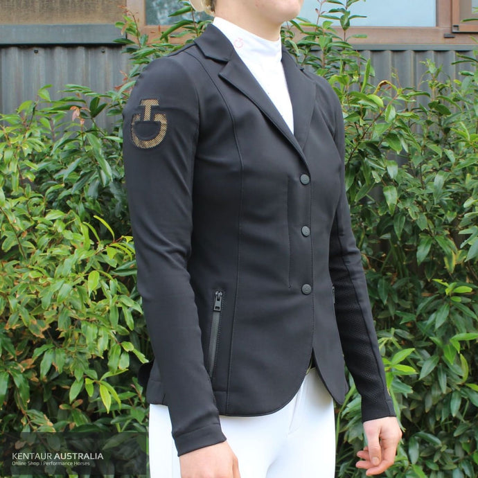 Cavalleria Toscana ’R-EVO Light Tech Knit Zip’ Womens Competition Jacket Black (99GO) / AU 8 Show Jackets
