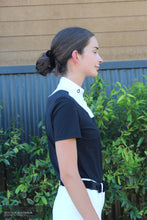 Load image into Gallery viewer, Cavalleria Toscana ’Scalloped Bib S/S’ Womens Competition Shirt Competition Shirt