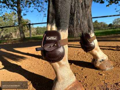 Kentaur ’Flicker 14cm’ Hind Boot Brown / Full Jumping Boots