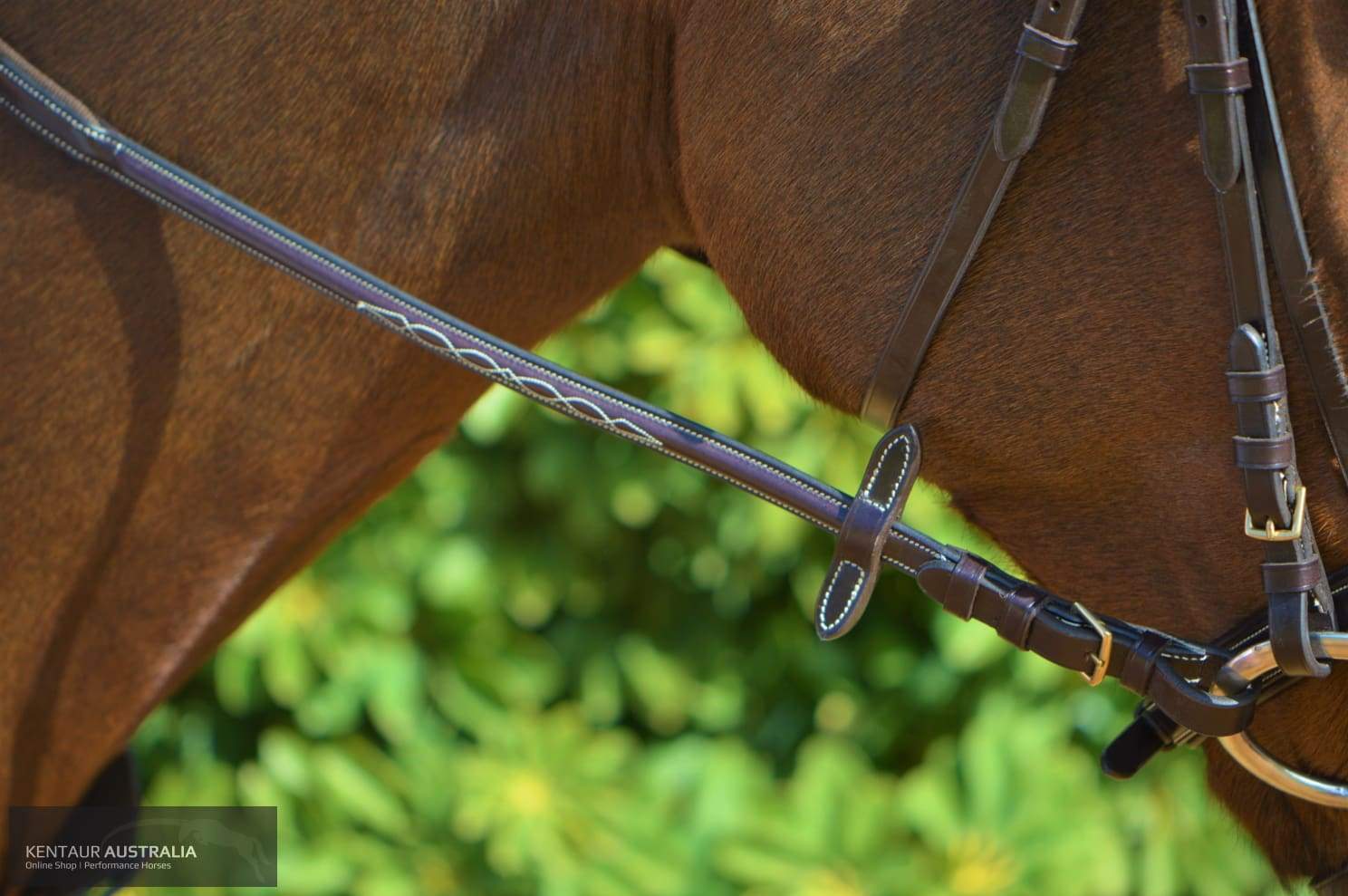 Kentaur Hanoverian Bridle With Decorative Stitching (Horse) Bridles
