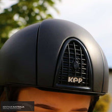 Load image into Gallery viewer, KEP ’Cromo 2.0 Jockey’ Helmet Black / Matt frame &amp; grid / Medium Shell (51-58) Helmet