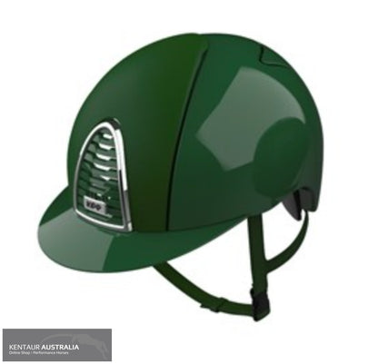 KEP ’Cromo 2.0 Polish with Textile Grid Inserts and Visor’ Helmet Dark Green / Large (59-62) Kep Helmets