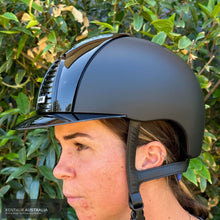 Load image into Gallery viewer, KEP ’Cromo 2.0 Textile with Polish Inserts Grid and Visor’ Helmet Black / Medium Shell Kep Helmets