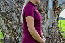 Load image into Gallery viewer, Montar ’Melanie’ Womens Polo Shirt Plum / L Polo Shirts &amp; Jersey’s