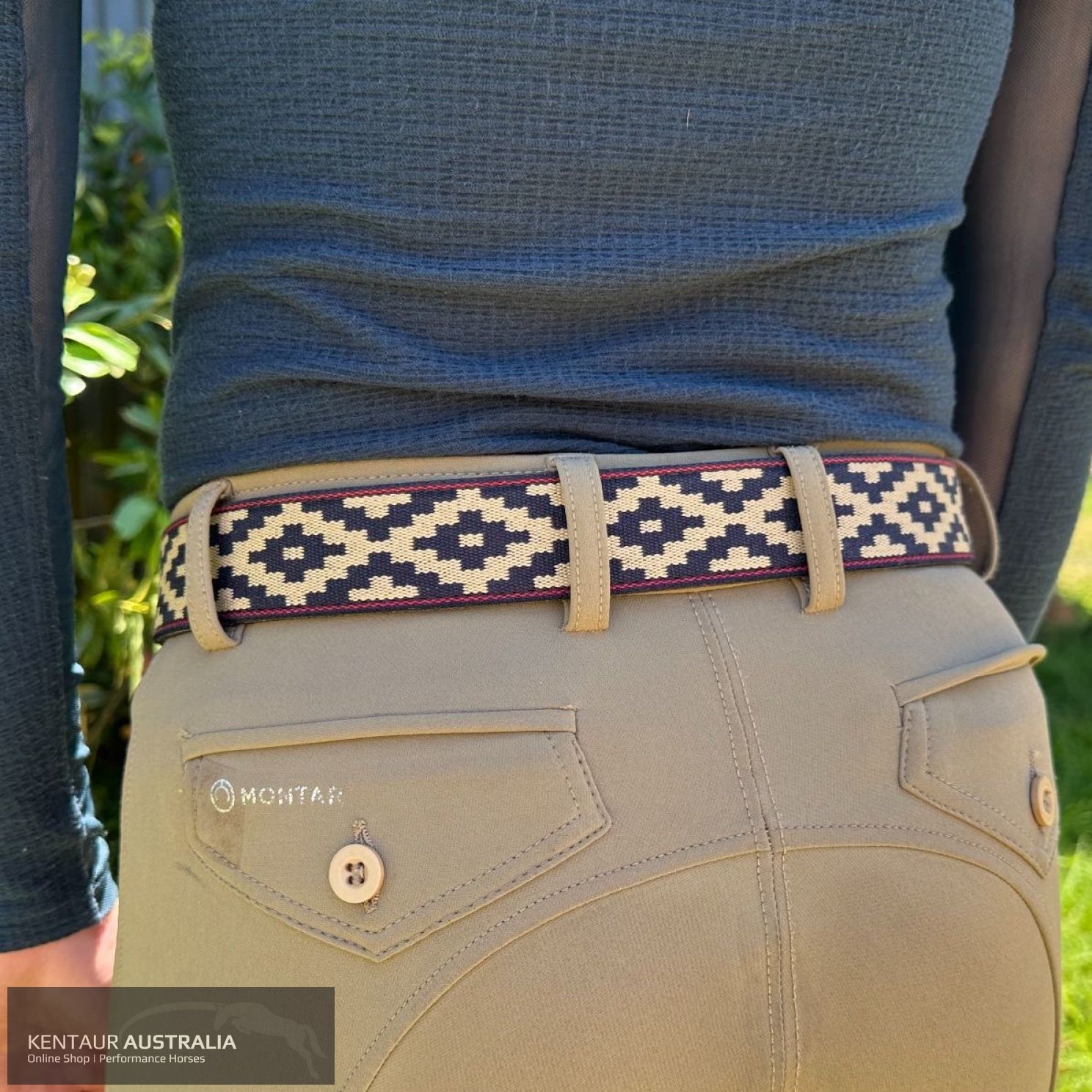 Pampeano ’Cincha Navy/Beige’ Belt 85cm Belt